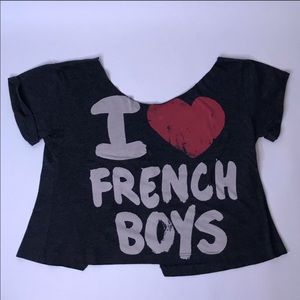 I ♥️ French Boys Shirt, Medium (Runs big)